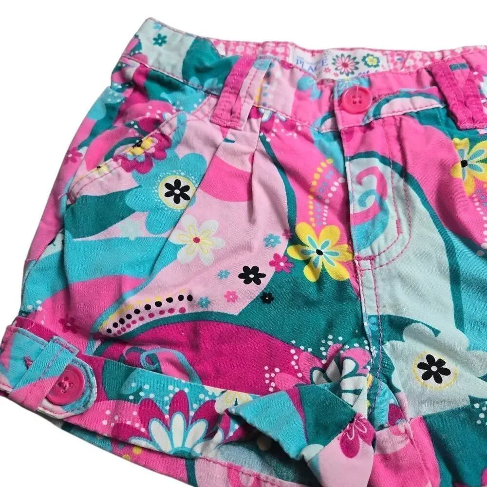Children's Place floral shorts 6X/7